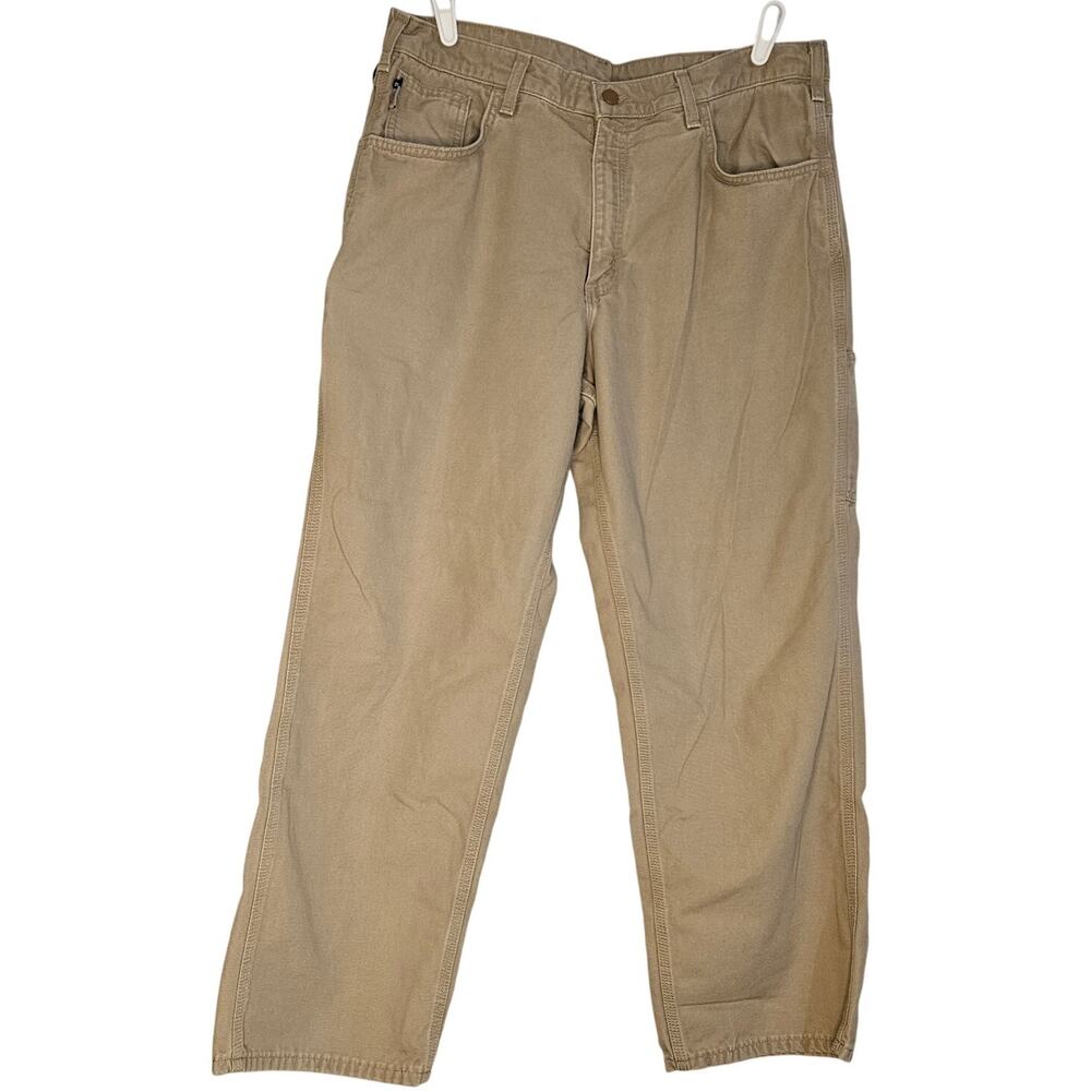 Carhartt Cat 2 Original Fit Flame Resistant Khaki Work pants size 36 x 30